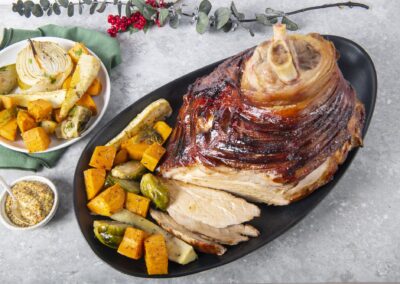 Glazed Pork Shoulder with Sweetpotatoes