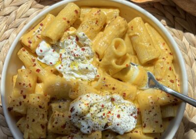 Sweetpotato Alfredo Pasta