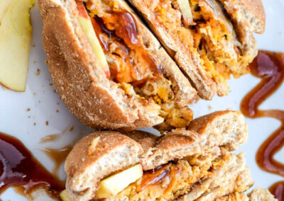 Sweetpotato BBQ Apple Burger