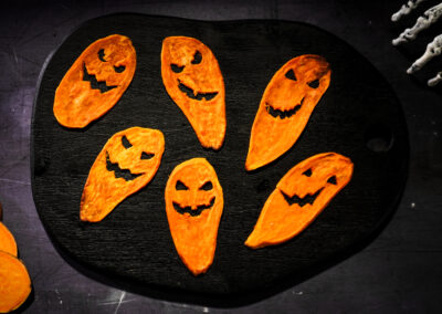 Roasted Sweetpotato Ghosts