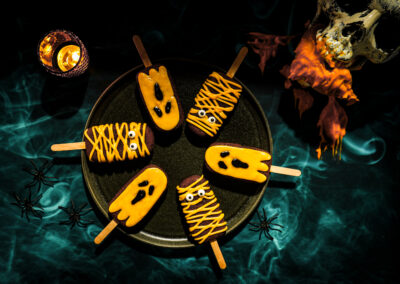 Sweetpotato Halloween Lollies