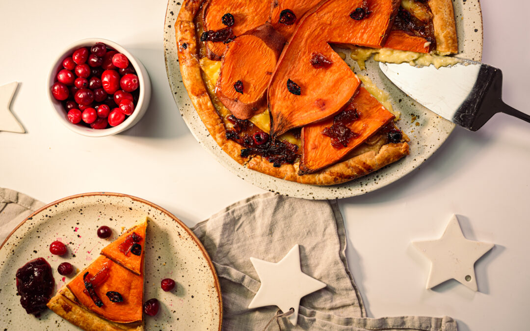 Sweetpotato Brie Tart