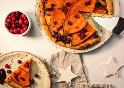 Sweetpotato Brie Tart