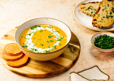 Sweetpotato and Red Lentil Curry Soup