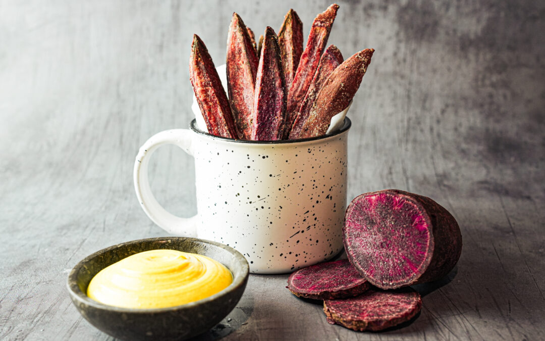 Air Fryer Purple Sweetpotato Fries