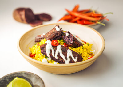 Purple Sweetpotato Koftas