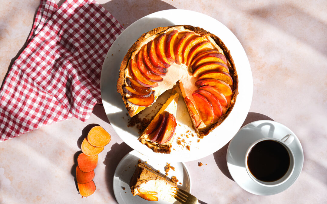 Sweetpotato Cheesecake with a Ginger Crumb
