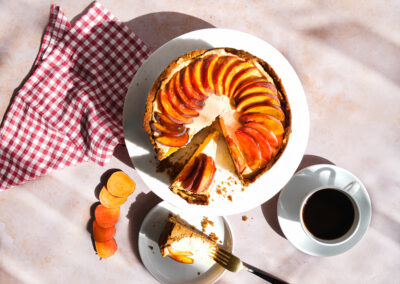 Sweetpotato Cheesecake with a Ginger Crumb